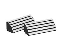 2 Pack - Corner Bass Trap for mount in corner under the ceiling and wall | Recording Studio Acoustical Treatments | Size:23x50cm | Color: [x2 POLETRAP-H | White glossy plastic]