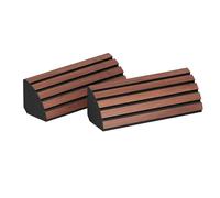 2 Pack - Corner Bass Trap for mount in corner under the ceiling and wall | Recording Studio Acoustical Treatments | Size:23x50cm | Color: [x2 POLETRAP-H | Nut]