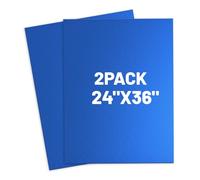 2 Pack Corrugated Plastic Board for Indoor and Outdoor Use, 4 Mm Thick Poster Board, 24x36 Inches, Blue Plastic Sheets, Waterproof Coroplast Sheets and Blank Yard Signs