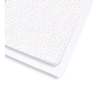 2 Pack Cot & Cot Bed Fitted Sheets 140 x 70cm - Multicolour Spot Design - Light, Breathable & Luxurious Jersey Cotton Made To Last & Designed To Fit Cot & Cot Beds