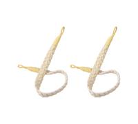 2 Pack Cotton Blend Woven Drapery Holders Straps Fabric Tie Window Curtain Tiebacks Rope for Multipurpose Use Farmhouses Curtain Binders