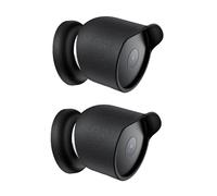 2-Pack Cover for Google Nest Cam Outdoor or Indoor (Battery, 2nd Gen), FJIASTB Soft Silicone Protective Case, Shockproof, Waterproof (Black)