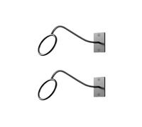 2 Pack Cowboy Hat Holder, Hat Rack for Wall Mount, Metal Hat Organizer Storage Cowboy Hats Hanger Hooks for Wide Brim