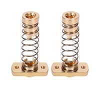 2-Pack CR10 Z axis T8 Anti Backlash Spring Loaded Nut Elimination Gap Brass Nuts for Upgrade Ender 3 Ender 3s Ender 3 Pro V2 CR-10 Tornado 3D Printer 8mm Acme Threaded Rod (Nuts)