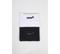2 Pack Crew Neck T-Shirts Brave Soul White L