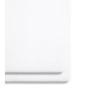 2 Pack Crib Fitted Sheets 44 x 80cm - White - Light, Breathable & Luxurious Jersey Cotton Made to Last & Designed to Fit SnüzPod Bedside Cribs