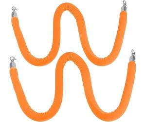 2-Pack Crowd Control Ber Rope Set - 400cm (151ft) for Event ment, Trade Shows, Par, Fash Shows, Queue Control, nch Accessories - & Slish