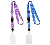 2-Pack Cruise Lanyards for P&O, Marella, MSC and More with Detachable Card Holders Waterproof Clear Durable PVC Cruise Lanyard for Ship Cards for All Cruise Ship Key Cards Essential Accessory