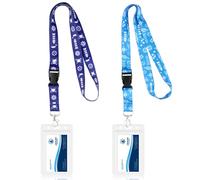 2-Pack Cruise Lanyards for P&O, Marella, MSC and More with Detachable Card Holders Waterproof Clear Durable PVC Cruise Lanyard for Ship Cards for All Cruise Ship Key Cards Essential Accessory