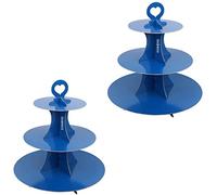 2 Pack Cupcake Stand for 24 cupcakes 3-Tier Cake Stand cardboard, Perfect for Wedding, Birthday Party, Baby Shower and Graduation