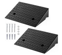 2 Pack Curb Ramp 48cm x 33cm Rubber Threshold Car Wheelchairs Ramps