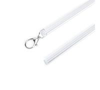 2 Pack Curtain Pull Rod with Metal Snap Invisible Clear Curtain Push Wand for Drapery and Grommet Curtains 1/2 Inch Wide (Acrylic, 40 Inch)