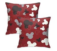 2 Pack Cute Pillow Covers Cartoon Cushion Case Standard Throw Pillow Covers for Couch Sofa Bedding Home Decorative Pillowcases 18x18 in (Colorful 2)