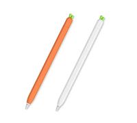 2 Pack Cute Radish & Carrot Cover Case for Apple Pencil 2nd Generation Silicone Grip Holder Sleeve for iPad Pencil Stylus Accessories