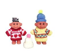 2 Pack, Cute Troll Doll Lighter Case, Holder Silicone Fun Mini Doll Lighter Case, Case Fits 3.2 Inch Regular Lighter (Lighter Not Included) (Color : B)