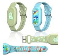 [2 Pack] Cute Wristband for Galaxy SmartTag 2 (2023), Cartoon Smart Wristband Silicone Holder Compatible with Samsung SmartTag 2, Waterproof Smart Tag 2 Case for