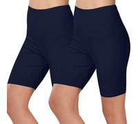 2 Pack Cycling Shorts Women High Waisted Anti Chafing Shorts - Tummy Control Buttery Soft Yoga Shorts Running Gym Workout Athletic Shorts Under Dress Shorts Comfy Chub Rub Shorts