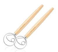 2 Pack Danish Dough Whisk Hook Sourdough Bread Baking Supplies Starter Kit