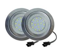 2-Pack DC 12V Range Hood Lamp 1.5W LED with SM Male Connector Kitchen Hood Light Smoke Exhauster Light White 6000K
