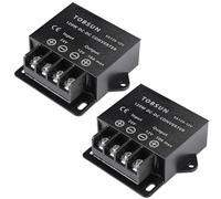 2 Pack DC 24V to 12V 10A 120W Step Down Buck Converter Voltage Regulator Reducer Power Converter Mini Module 12V Transformer