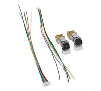 2 Pack DC 6V Gear Motor for GA12 N20 Encoder, Metal High Torque Low Noise, 3mm D-Cut Shaft, for DIY RC Robot Car Model Projects(500RPM)