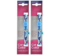 2 Pack Deal - Ancol - Camoflage Cat Collar Blue