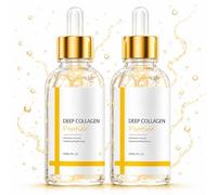 2 Pack Deep Collagen Silk Peptide Lifting Ampoule,Silk Peptide Serum Intensive Lifting Ampoule, Liquid Solution Anti Aging Serum Face Tightening and Lifting Facial Essence, Korean Skincare, Non-Greasy