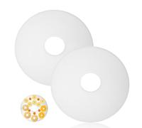 2 Pack Dehydrator Fruit Roll Sheets, Non Stick Dehydrator Trays, 12 x 12'' Fruit Leather Roll Sheets & Dehydrator Accessories for Making Jerky, Yogurt, and Dried Fruits