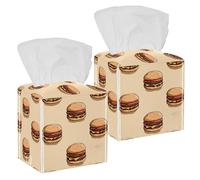 2 pack delicious fast food Tissue Box Holder on Table and Barth room