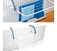 2-Pack Deluxe Radiator Clothes Airer - Foldable 5-Bar Hanging Drying Rack