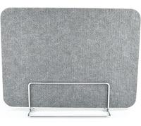 2 Pack Desk Divider Sneeze Guard Panels for Workstations Noise Reduction and Visual Distraction Barrier Grey 30x100cm Office Partition Solutions