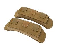 2 Pack Detachable Vest Shoulder Strap Pads Fit 2'' (Maximum 2.5'') Sling Bags Guitars Backpack Messenger Bag Shoulder Straps Comfort Soft Cushion Strap Pads for FCPC JPC Vests (Khaki)