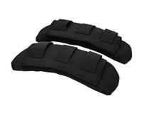 2 Pack Detachable Vest Shoulder Strap Pads Fit 2'' (Maximum 2.5'') Sling Bags Guitars Backpack Messenger Bag Shoulder Straps Comfort Soft Cushion Strap Pads for FCPC JPC Vests (Black)