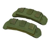 2 Pack Detachable Vest Shoulder Strap Pads Fit 2'' (Maximum 2.5'') Sling Bags Guitars Backpack Messenger Bag Shoulder Straps Comfort Soft Cushion Strap Pads for FCPC JPC Vests (Green)