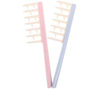 2 Pack Detangling Comb Wide Tooth Plastic Hair Comb for Women