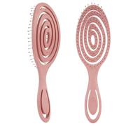 2 Pack Detangling Hair Brush, Bio-Friendly Wet & Dry Brushes with Soft Bristles for Curly, Straight, Natural, Thick Or Thin Hair, for Women, Men, Kids, No Pain, No Tangles