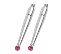 2 Pack Dial Indicator Points with 2mm Carbide Ball for M1.6 Thread, 20.9mm Length, Compatible with Models 513-474 513-454 513-117 513-