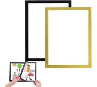2 Pack Diamond Painting Frames, Magnetic Diamond Art Frame Self-Adhesive, Picture Frames for Diamond Painting Accessories, Magnetic A3 Art Frame for Wall Door Home Office (A3)