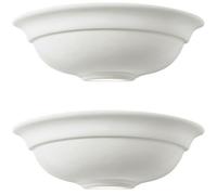2 Pack Dimmable Led Wall Light Unglazed Ceramic Lounge Lamp Up Lighting Fitting