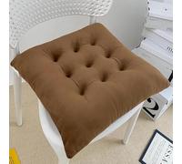 2 Pack Dining Chair Cushions with Ties NonSlip Washable Seat Pads for Kitchen & Dining Room Comfortable Maroon Chair Cushions for Enhanced Seating Experience