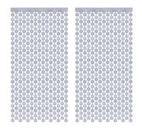 2 Pack Disco Ball Decorations, Laser Silver Foil Fringe Curtains1x2m/3.3x6.6 ft Disco Backdrop for 70s 80s 90s Party Decorations, Theme Birthday Bachelorette New Year Christmas Photograph Backdrop