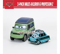 2-PACK Disney Pixar cars 2 Movie Doubles Miles Axlerod Professon Z 1:55 Diecast