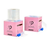 2 Pack Disposable Eyebrow Tattoo Barrier Film with Ergonomic Slicer, Premium Brow Saran Wrap, Permanent Make Up Cling Wrap Cover Tape Roll Perfect for Lip Eyebrow Lamination Lash Lift