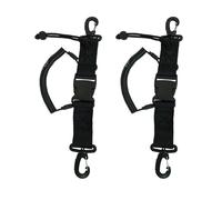2 Pack Diving Hand Straps, Diving Spiral Cable, Multifunctional Retractable Spring Cord, Diving Gear Anti-Lost Lanyard, Diving Accessories with Carabiner for Diving, Rock Climbing, Black