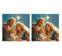 2 Pack DIY Diamond Art Kit for Adults, Star Couple, 5D Diamond Painting Kits, DIY Crystal Embroidery Painting Set, Suitable for All Ages, Living Room, Bedroom, Office Decoration, 60x60cm Z1YX-832