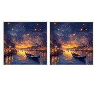 2 Pack DIY Diamond Art Kit for Adults, Star Ship, 5D Diamond Painting Kits, DIY Crystal Embroidery Painting Set, Suitable for All Ages, Living Room, Bedroom, Office Decoration, 60x60cm Z1YX-830