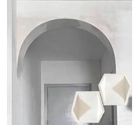 2-Pack Diy Indoor Arch Doorway Kit, Gypsum Curved Arch Trim Molding, For Smooth Rounded Corners In Hallway And Living Room(8×8×8"(20.5×20.5×20.5Cm))