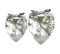 2 Pack Dog Bandana Adorable Baby Raccoon Climbing on Window Girl Boy Bibs Dog Scarf Kerchief Accessories for Small Medium Large Dogs Puppy Cat Pet