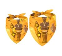 2 Pack Dog Bandana Africa Tribes Culture and Map Girl Boy Bibs Dog Scarf Kerchief Accessories for Small Medium Large Dogs Puppy Cat Pet
