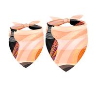 2 Pack Dog Bandana African Young Women Mountain Sunrise Landscape Girl Boy Bibs Dog Scarf Kerchief Accessories for Small Medium Large Dogs Puppy Cat Pet